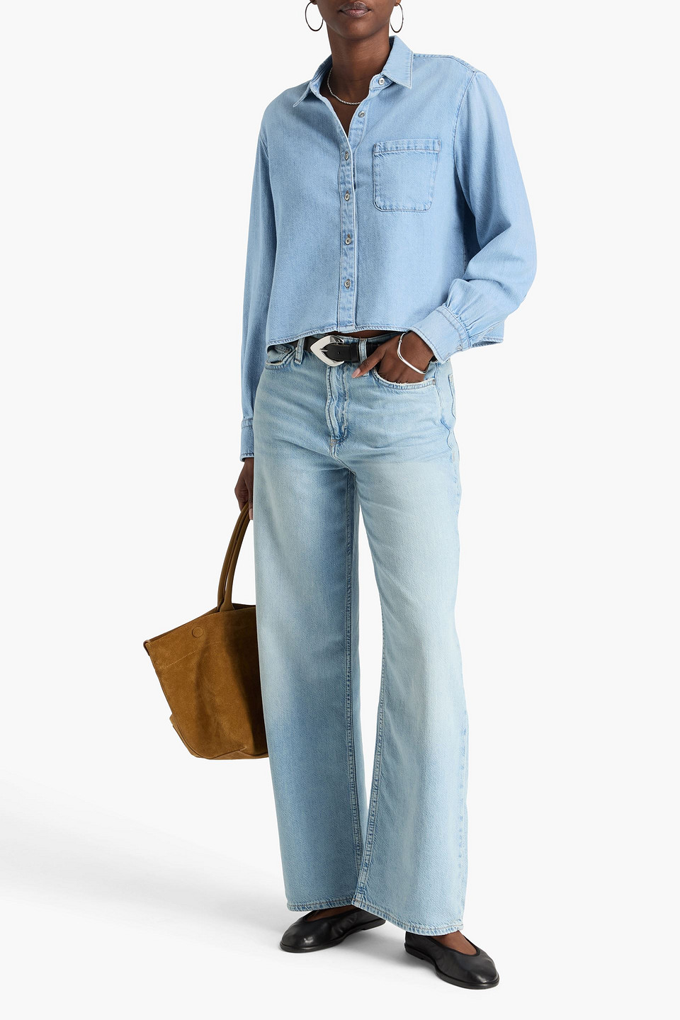 Rag & Bone Logan Mid-rise Wide-leg Jeans In Multi