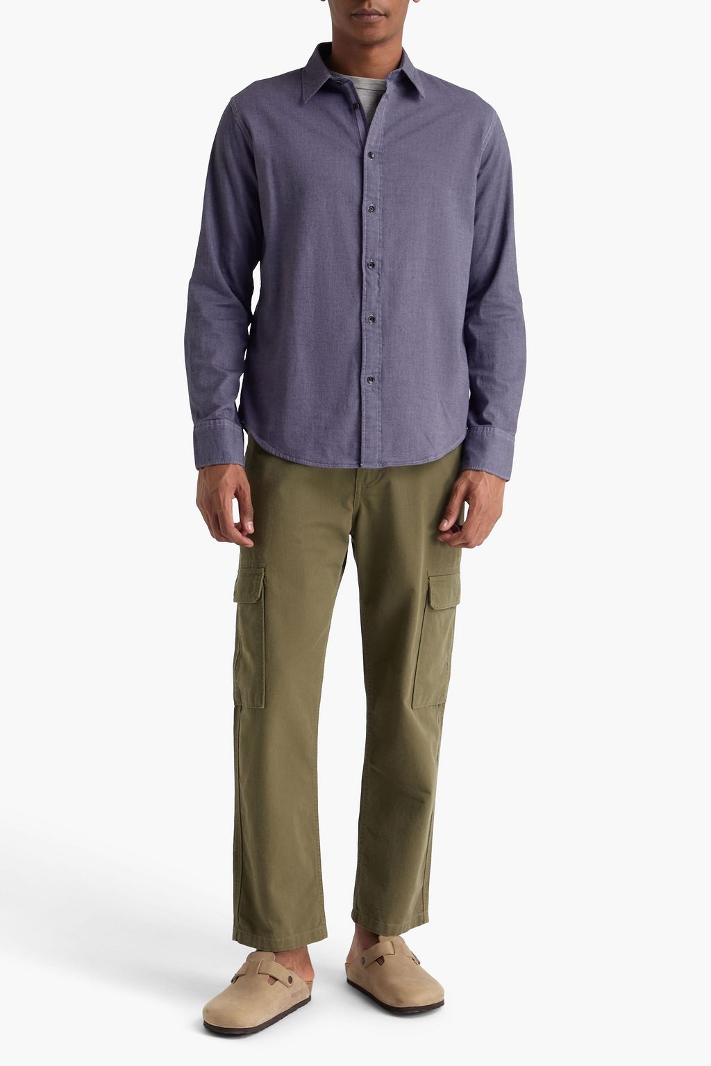 RAG & BONE Tomlin cotton-blend piqué shirt