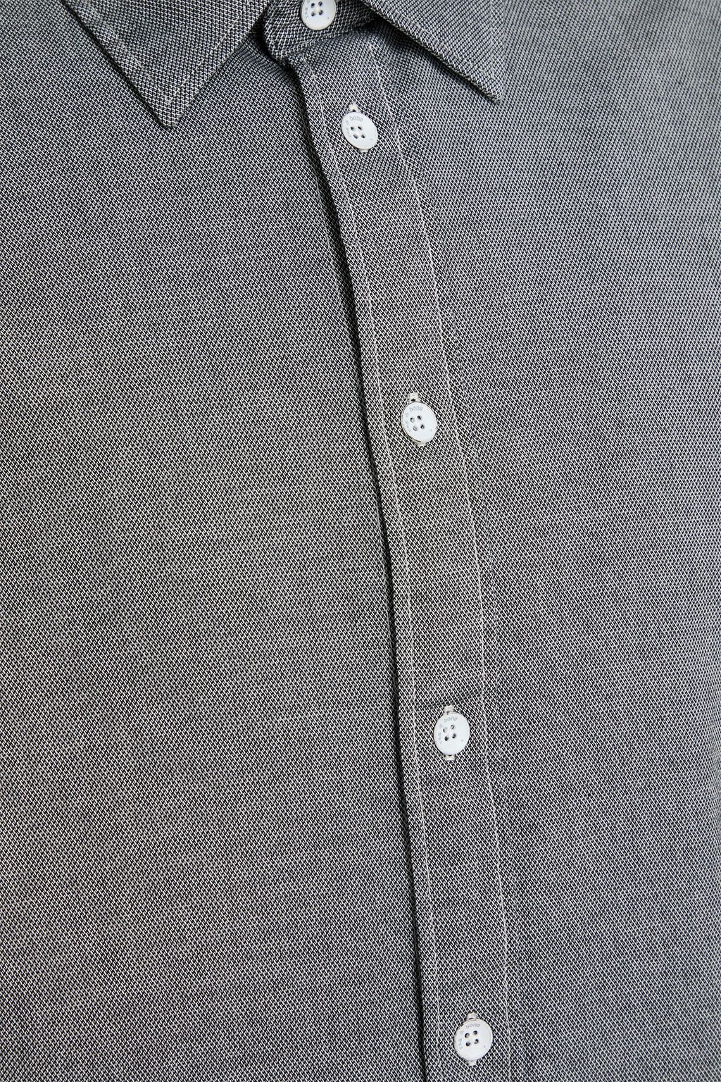 RAG & BONE Tomlin cotton-blend piqué shirt