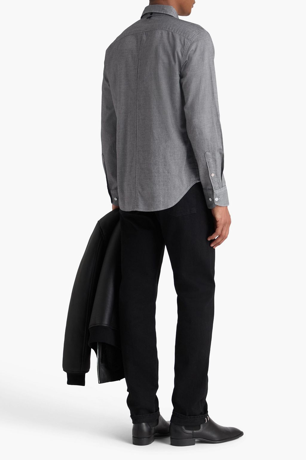 RAG & BONE Tomlin cotton-blend piqué shirt