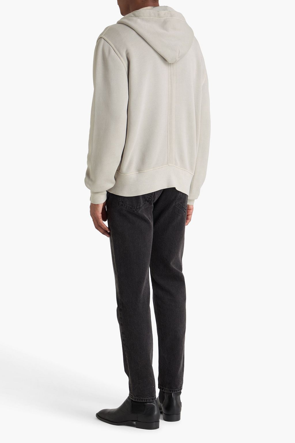 RAG & BONE Carlin French cotton-blend terry zip-up hoodie