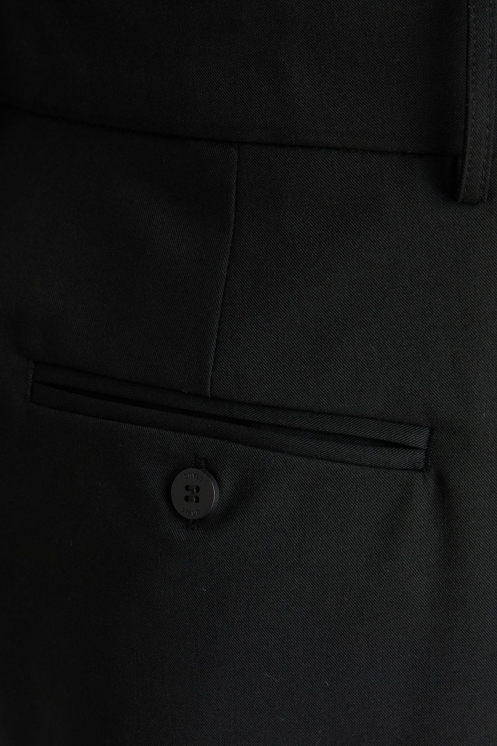 STAUD Prince cropped twill straight-leg pants