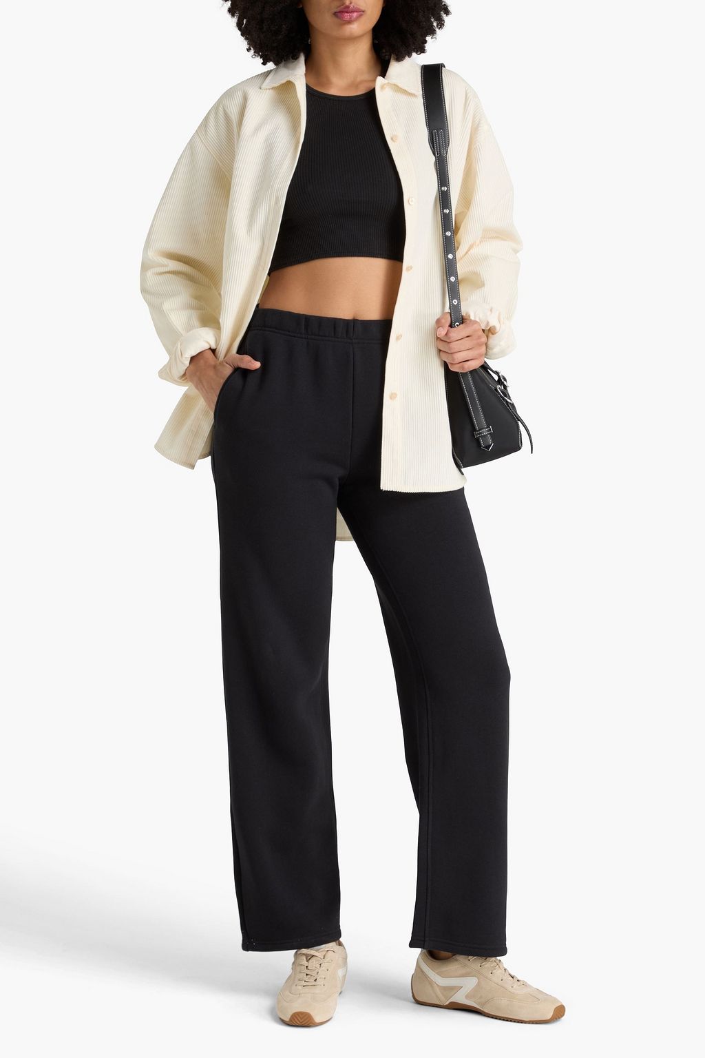 RAG & BONE French cotton-blend terry track pants
