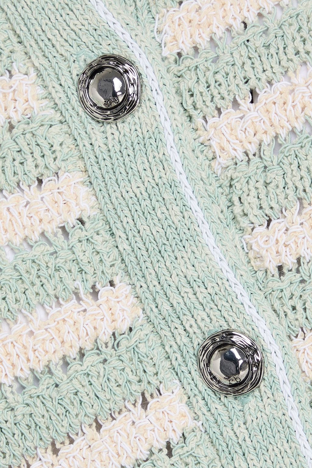 RAG & BONE Jace striped ribbed cotton-blend cardigan