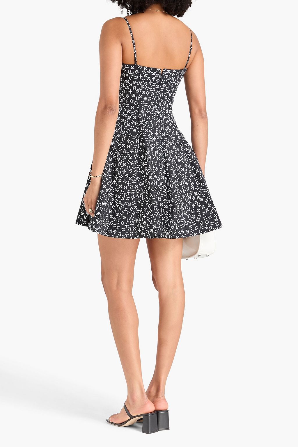 knee length dresses for ladies Staud Wylie Poplin Mini Dress - Cherry
