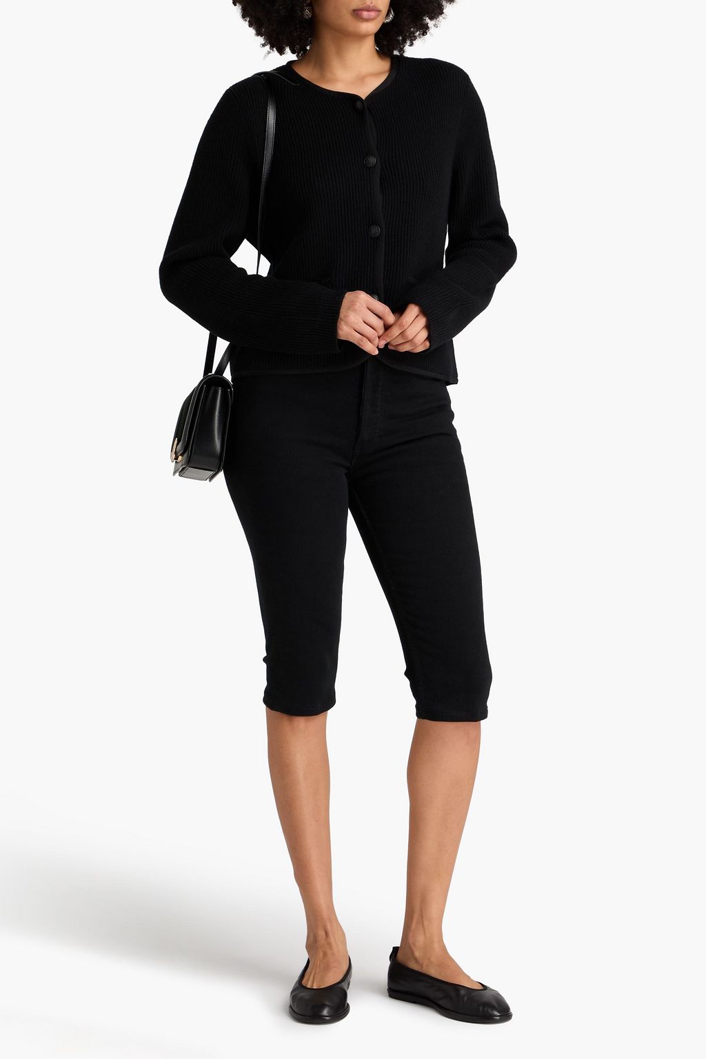 RAG & BONE Nancy ribbed merino wool-blend cardigan