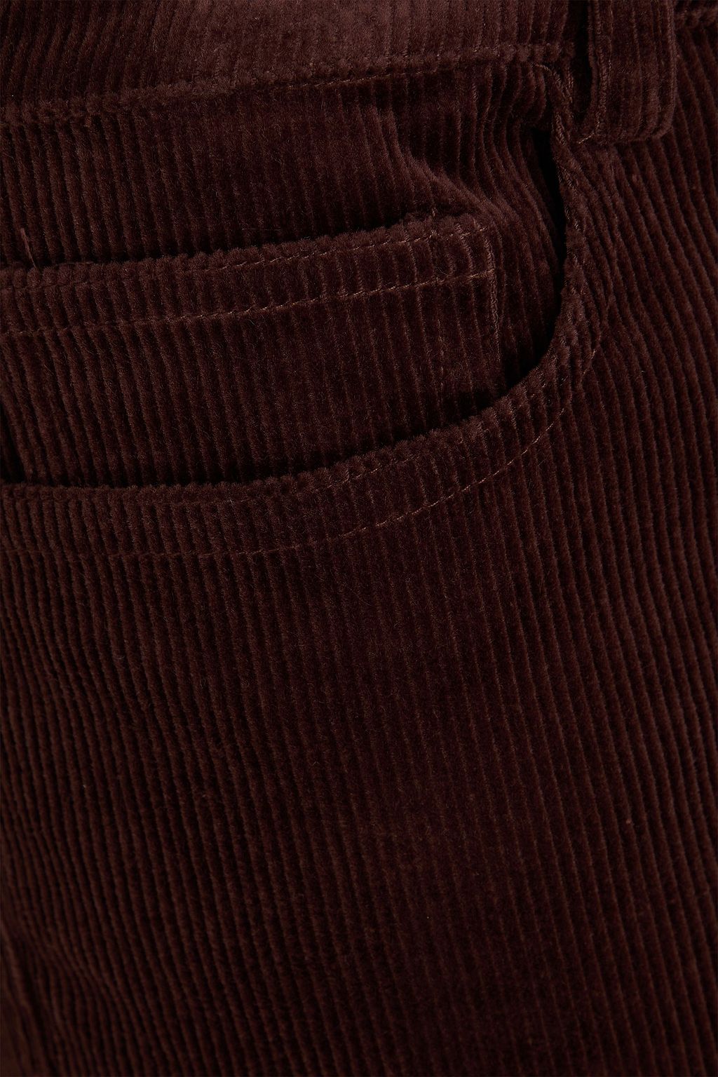 STAUD コットン混コーデュロイ テーパードパンツ