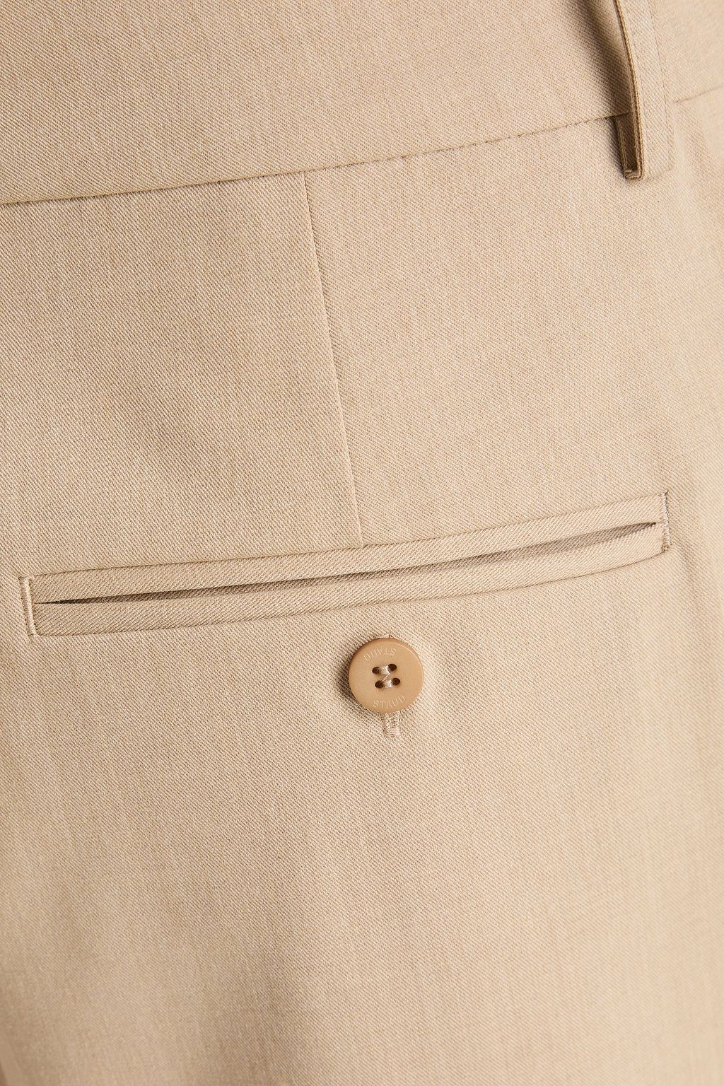 STAUD Prince cropped twill straight-leg pants