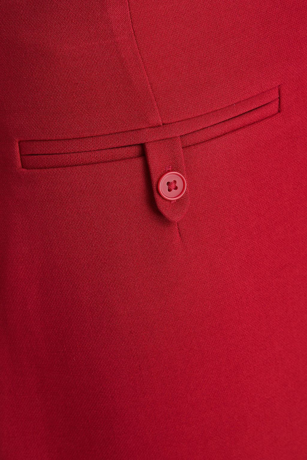 STAUD Smith twill midi pencil skirt