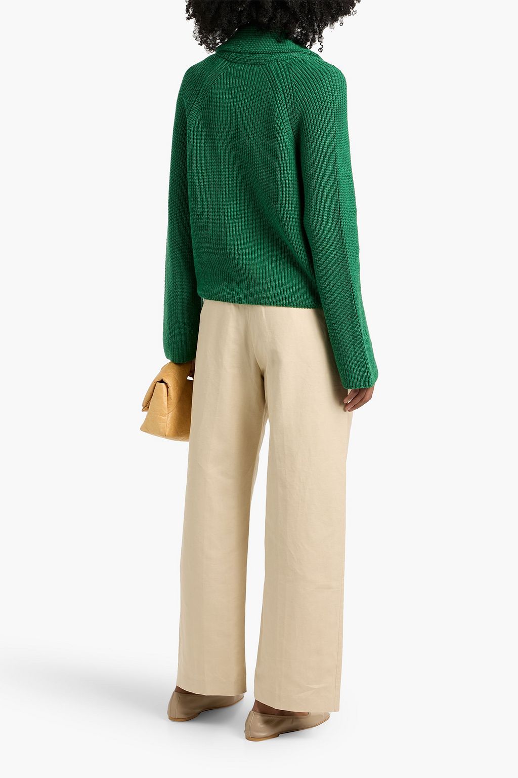 ALEX MILL Marseille double-breasted ribbed-knit cardigan