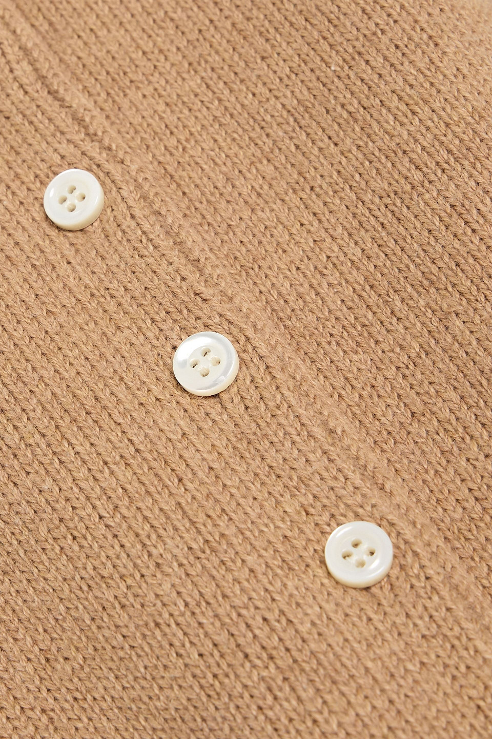Alex Mill Taylor Cotton And Cashmere-blend Cardigan In Brown