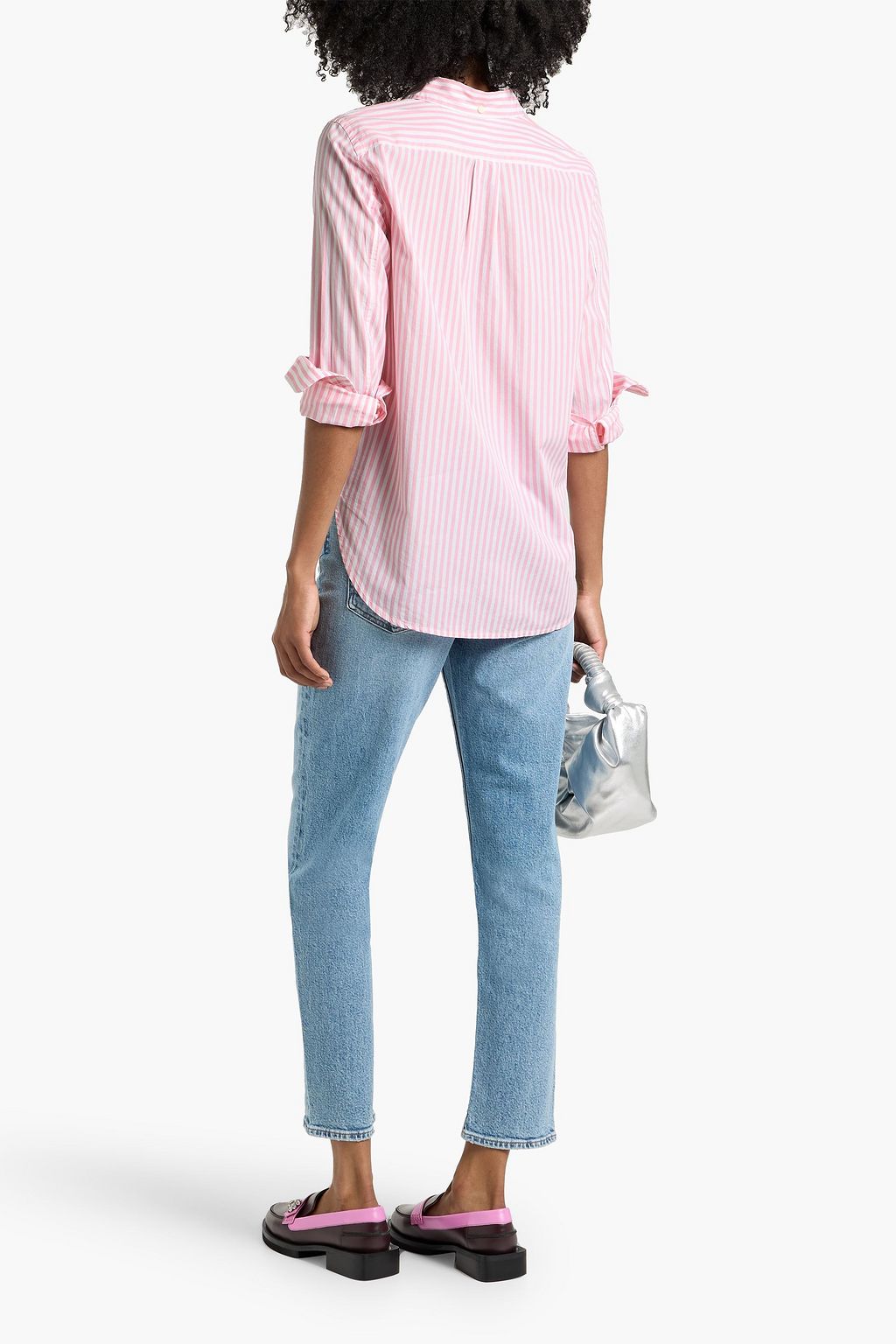 ALEX MILL Val striped cotton-poplin shirt
