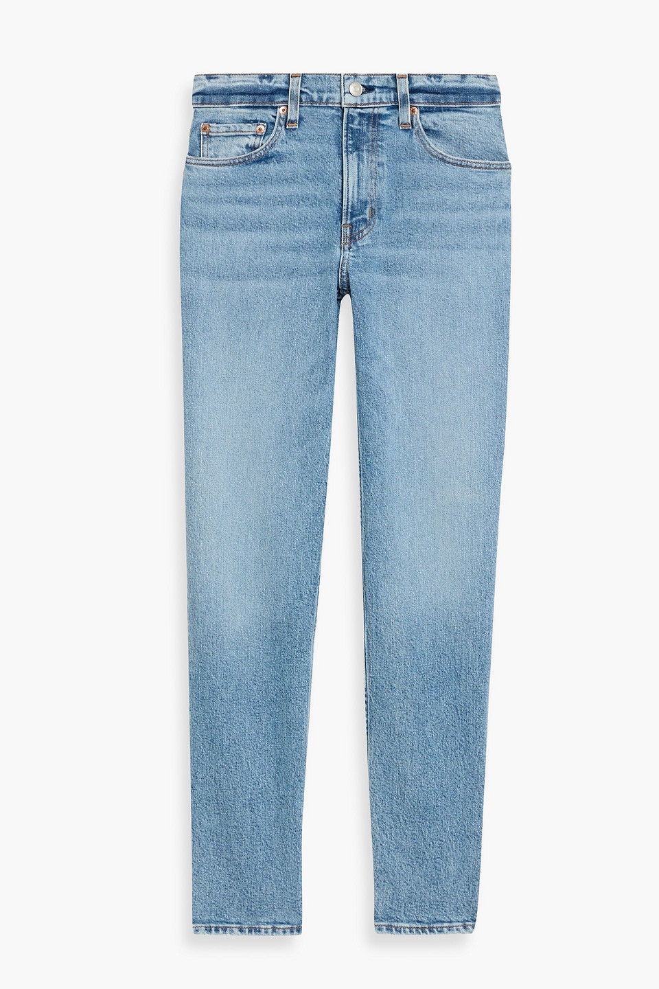 Alex Mill Amber Mid-rise Slim-leg Jeans In Blue