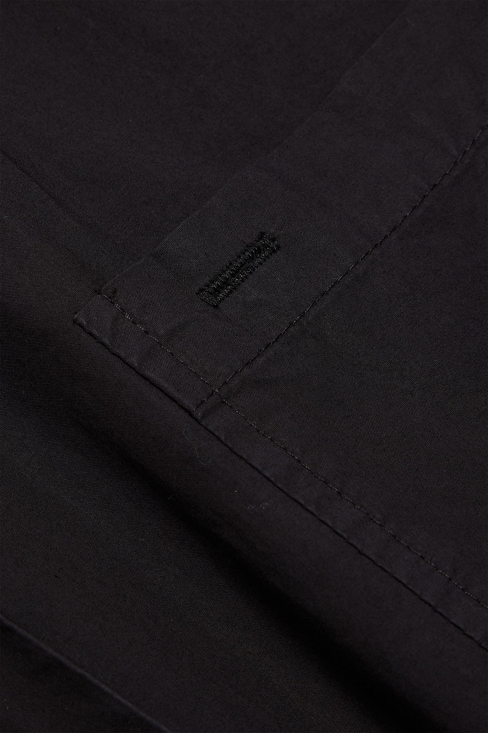 Alex Mill Gemma Cropped Cotton-poplin Shirt In Black