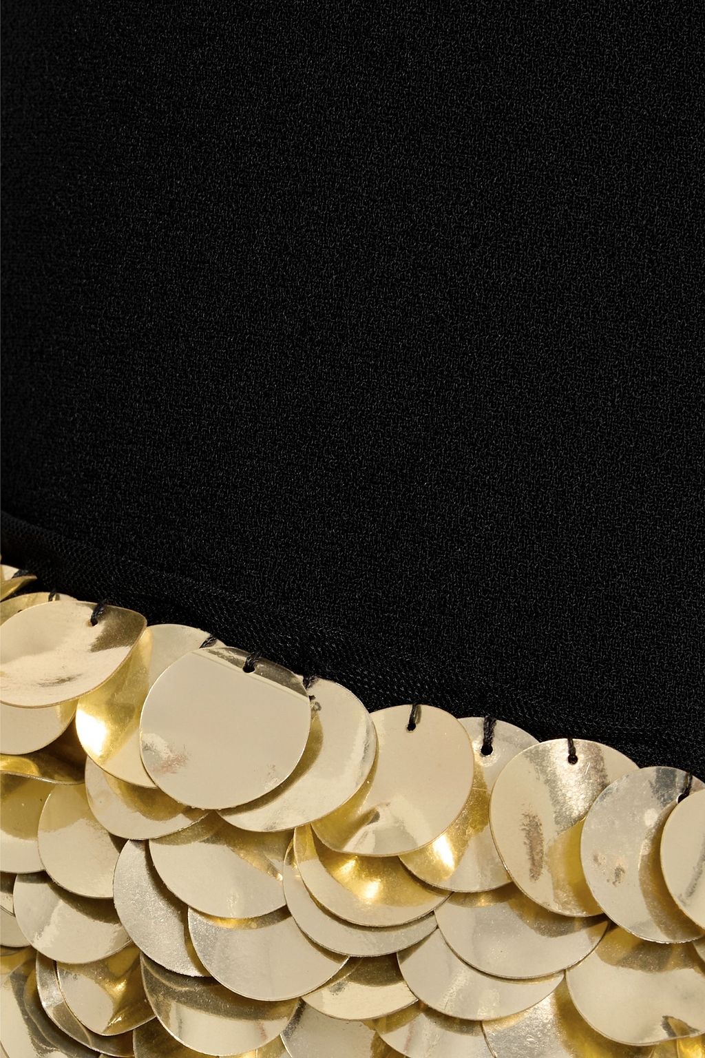 SIMKHAI Dua sequin-embellished crepe mini skirt
