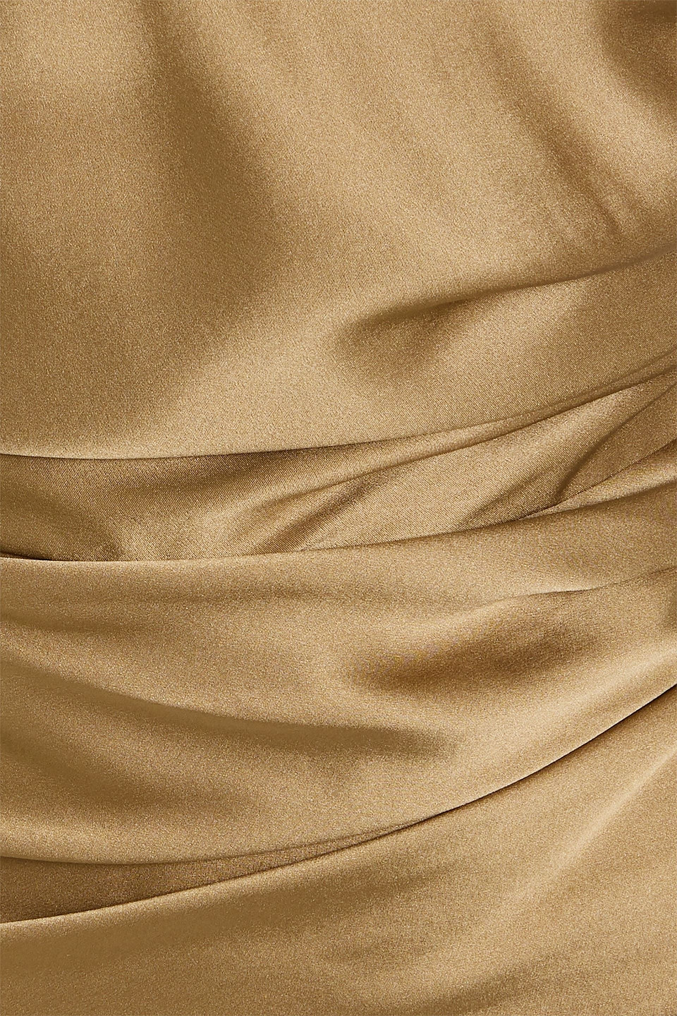 The Sei One-shoulder Draped Silk-satin Maxi Dress In Brown