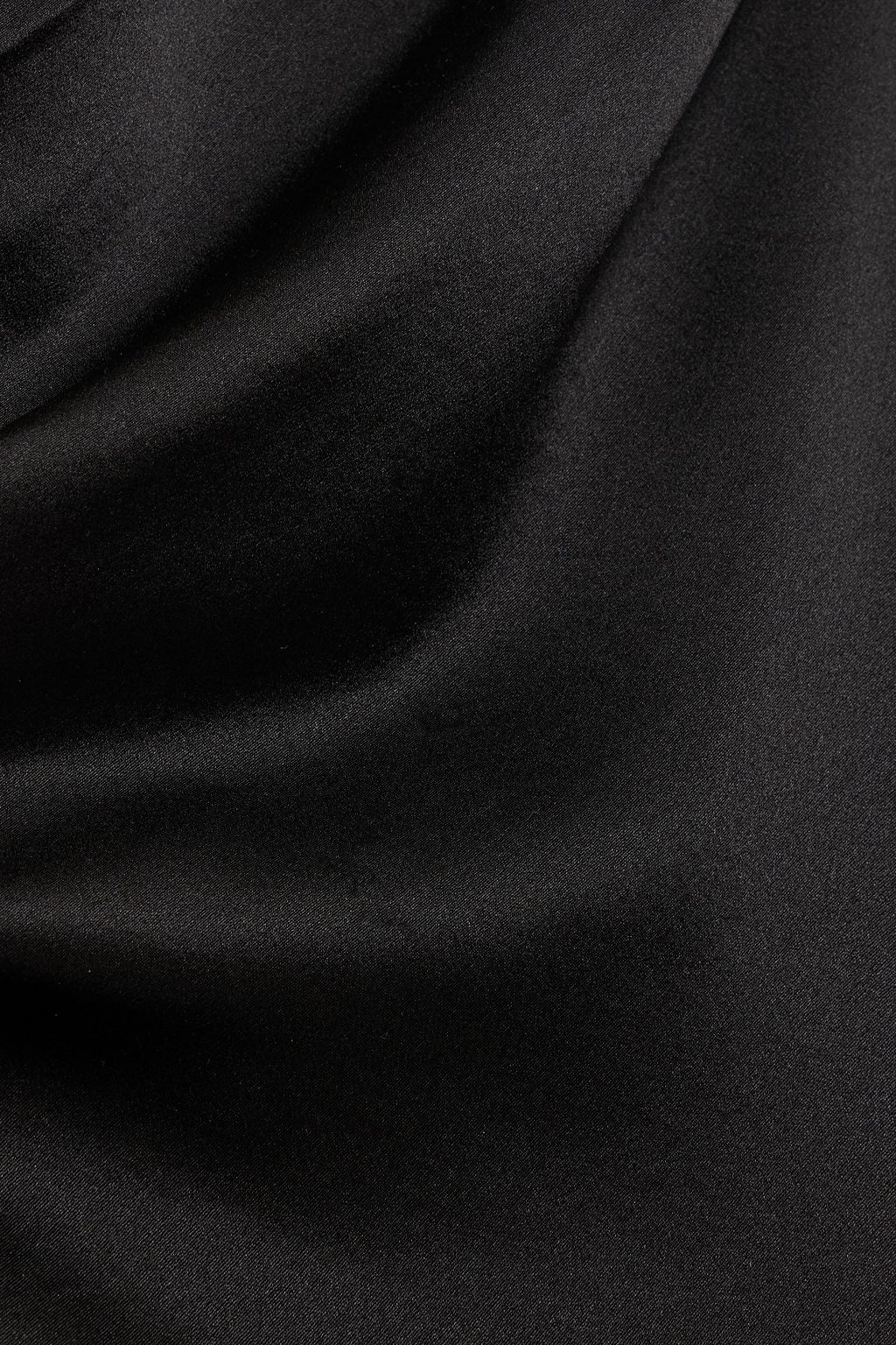 THE SEI One-shoulder draped silk-satin gown