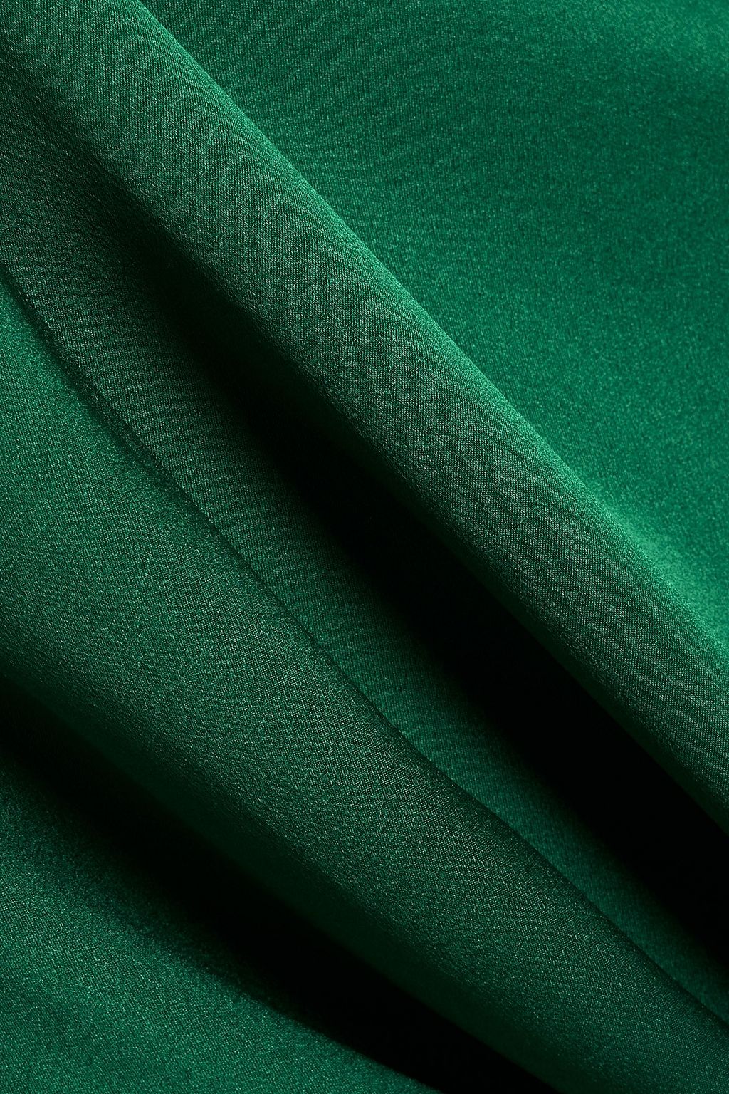 THE SEI One-sleeve cutout silk-satin maxi dress