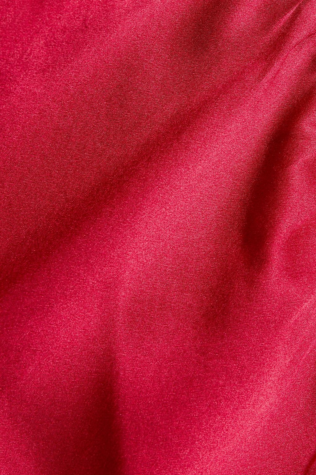 THE SEI Ruched silk-satin gown