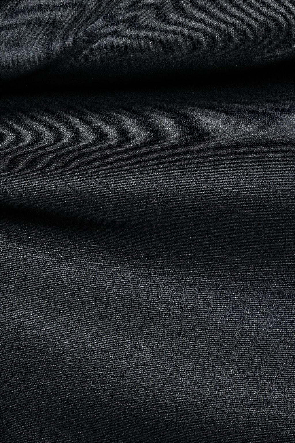 THE SEI One-shoulder draped silk-satin midi dress