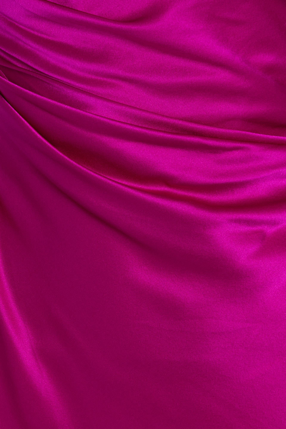 The Sei One-shoulder Draped Silk-satin Gown In Purple