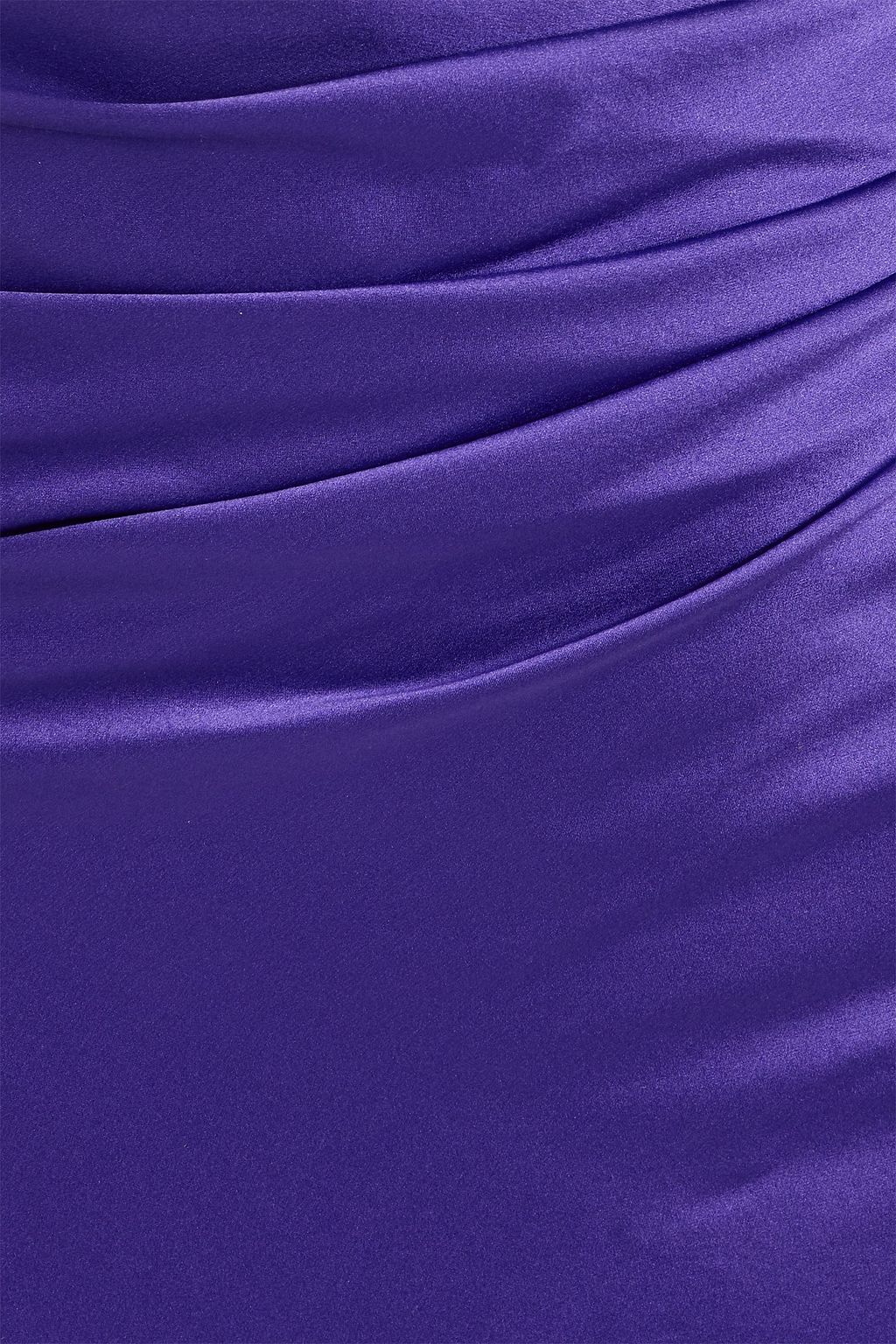 THE SEI One-shoulder cutout silk-satin midi dress