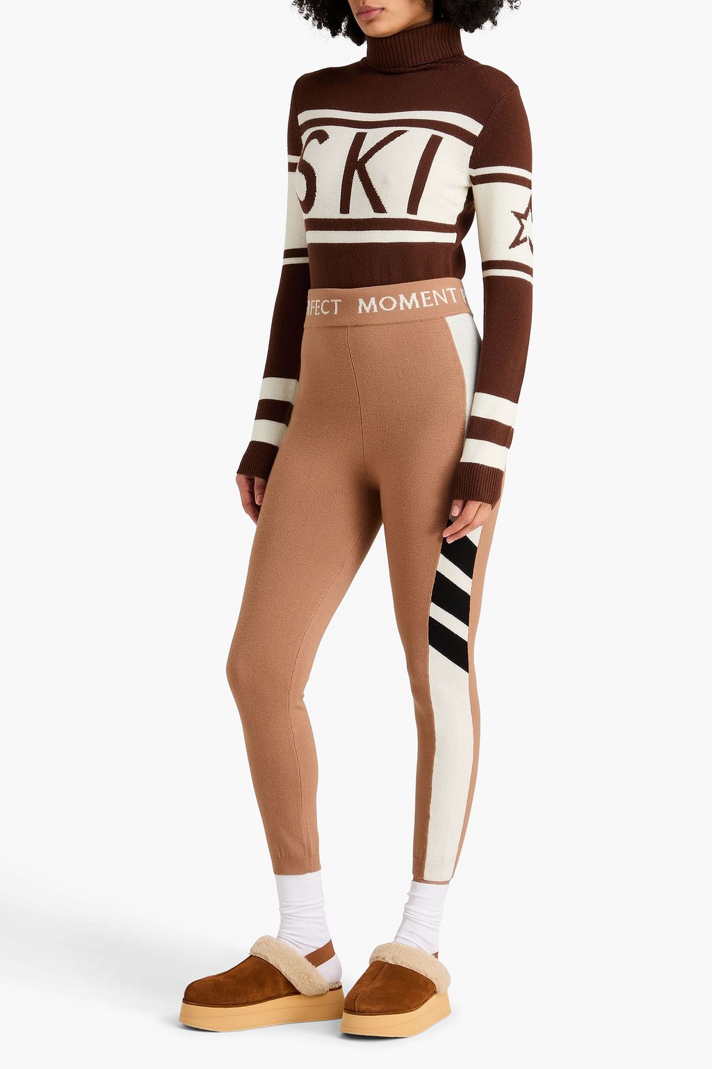 PERFECT MOMENT قطعة أساسية "مايا" قصيرة من مزيج صوف الميرينو