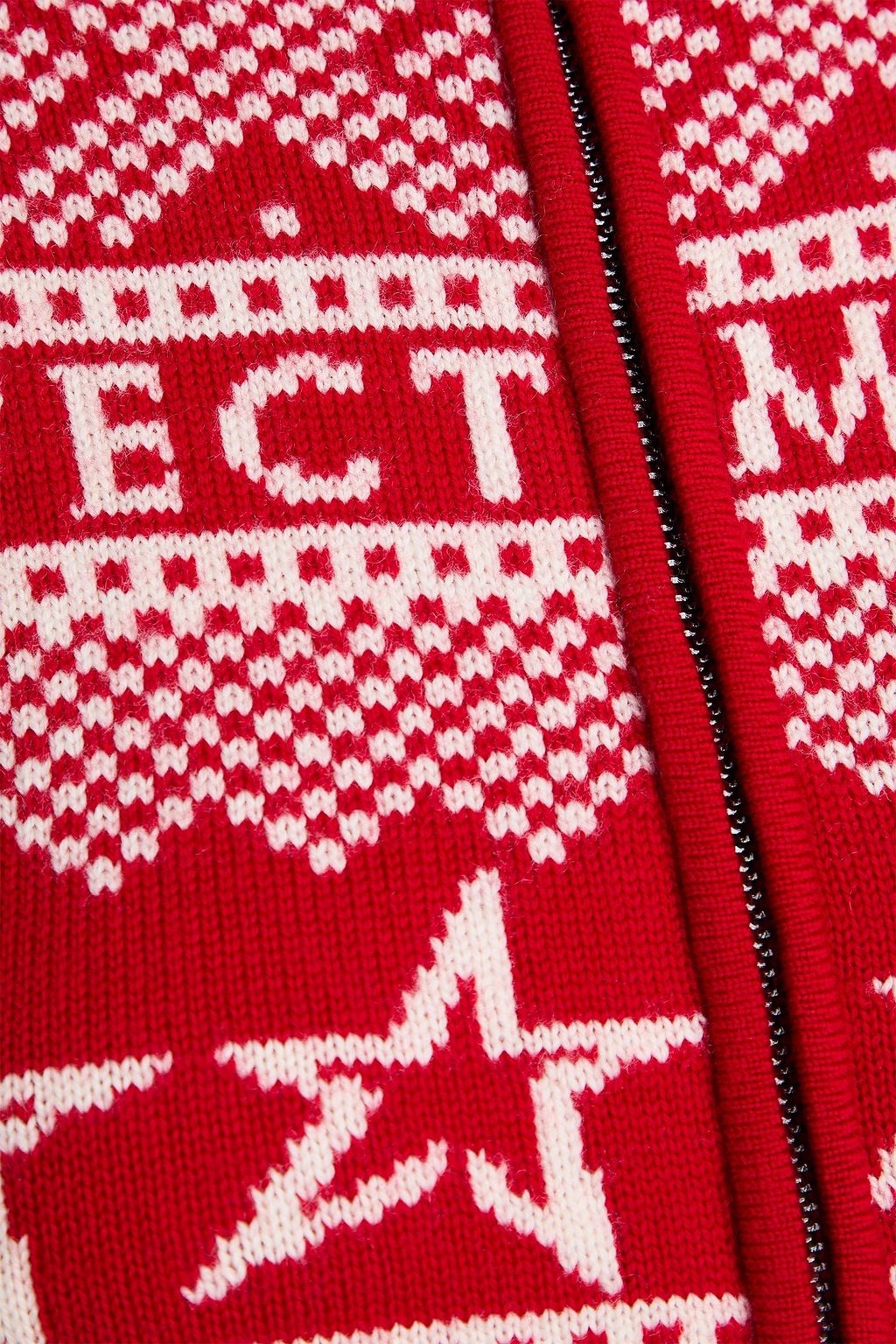 PERFECT MOMENT Holiday cropped Fair Isle intarsia merino wool jumpsuit