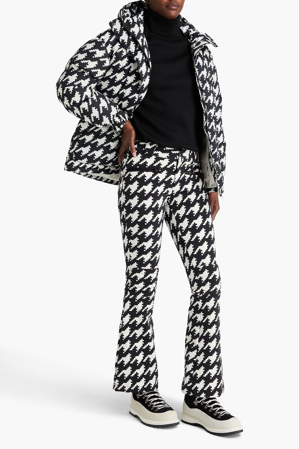 PERFECT MOMENT بنطال "أورورا" تزلج بنقشة هاوندز توث