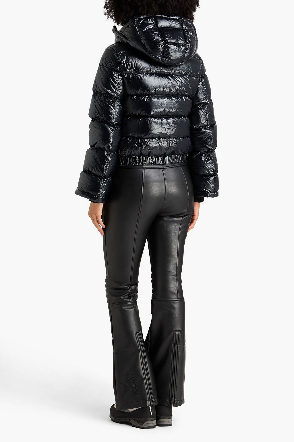 PERFECT MOMENT Polar quilted hooded down ski jacket