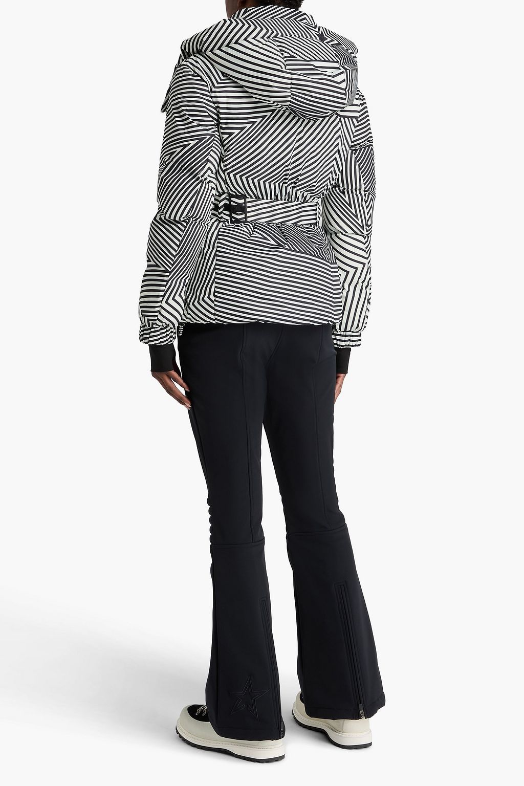 PERFECT MOMENT جاكيت تزلج "كانديسا" بغطاء للرأس محشو بالزغب وبطبعات