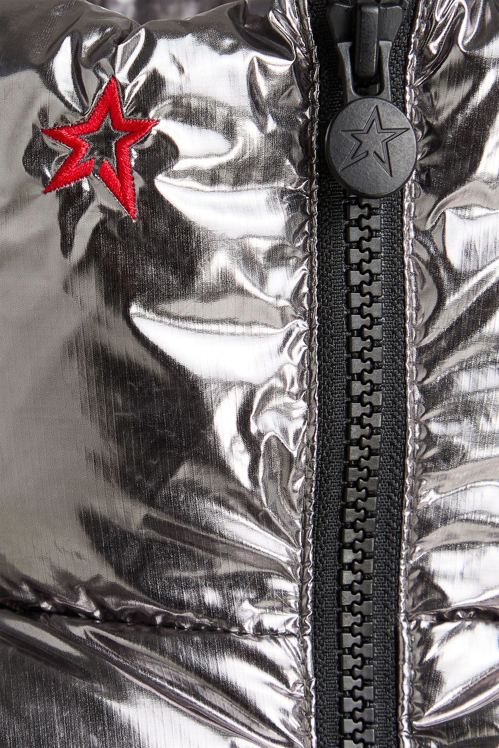 PERFECT MOMENT Nevada metallic quilted down ski jacket