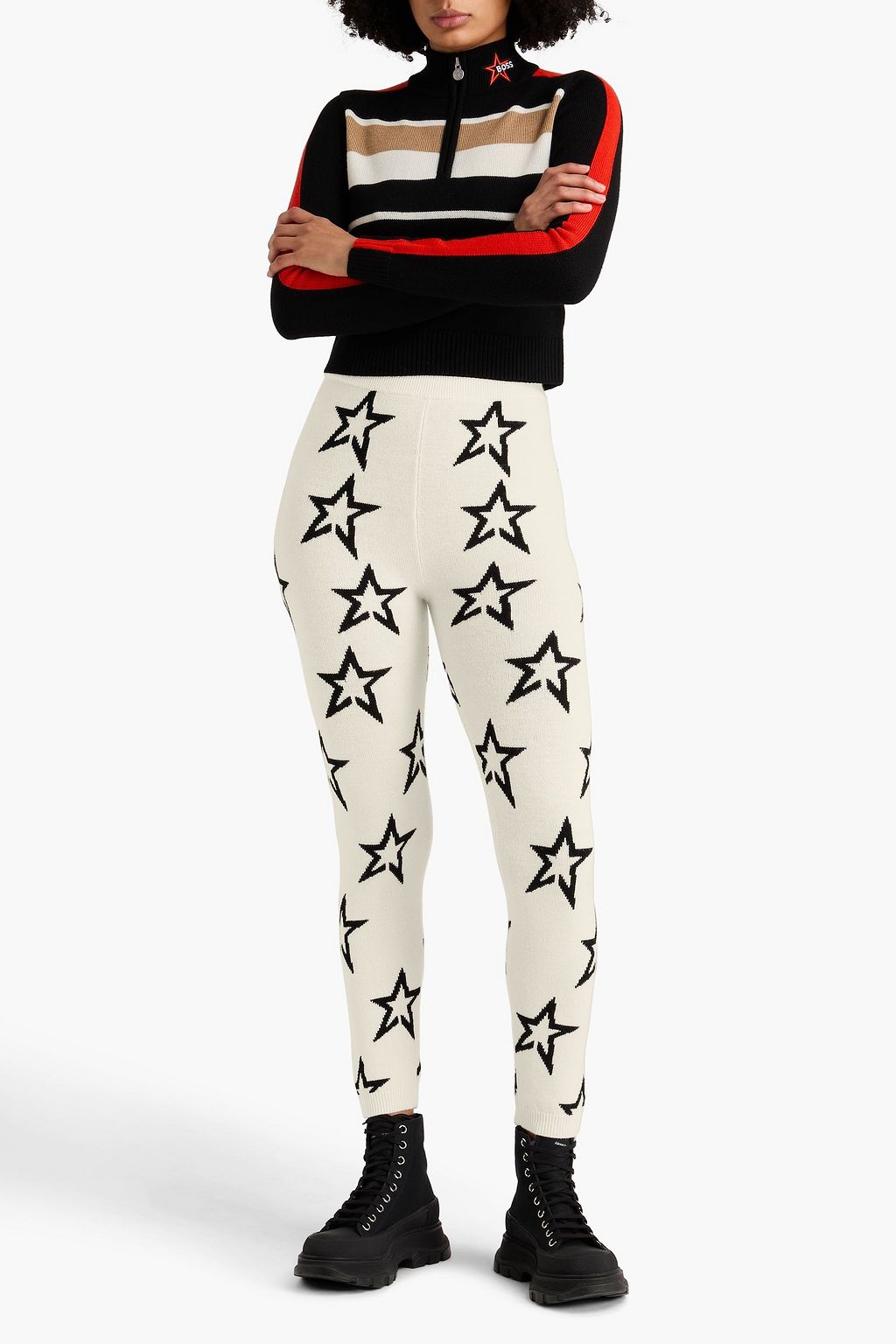 PERFECT MOMENT Baselayer „Brixen“ aus Strick aus Merinowolle mit Intarsienmuster