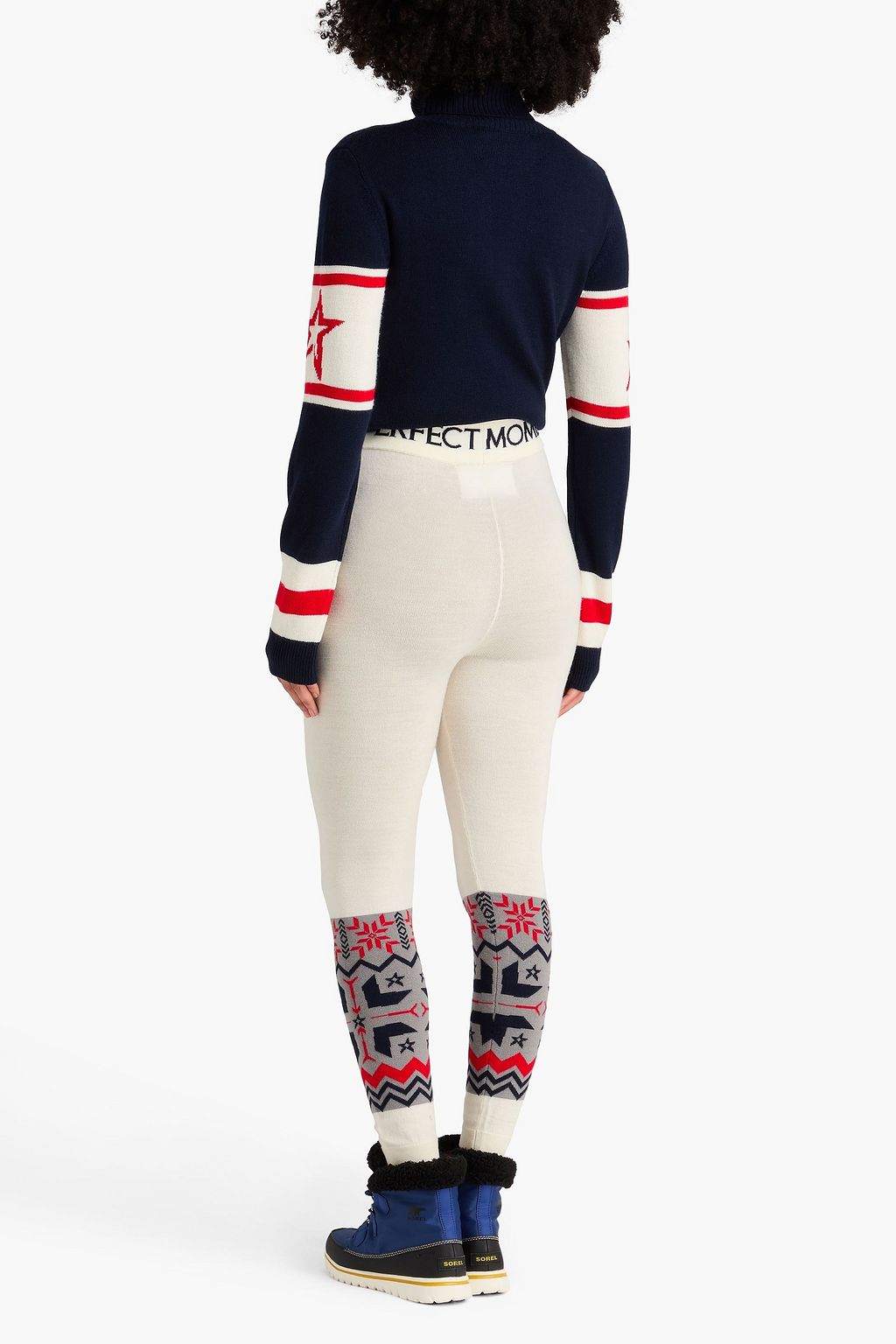 PERFECT MOMENT قطعة أساسية من صوف الميرينو بنمط إنتارسيا