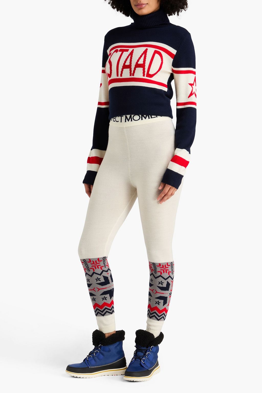 PERFECT MOMENT قطعة أساسية من صوف الميرينو بنمط إنتارسيا