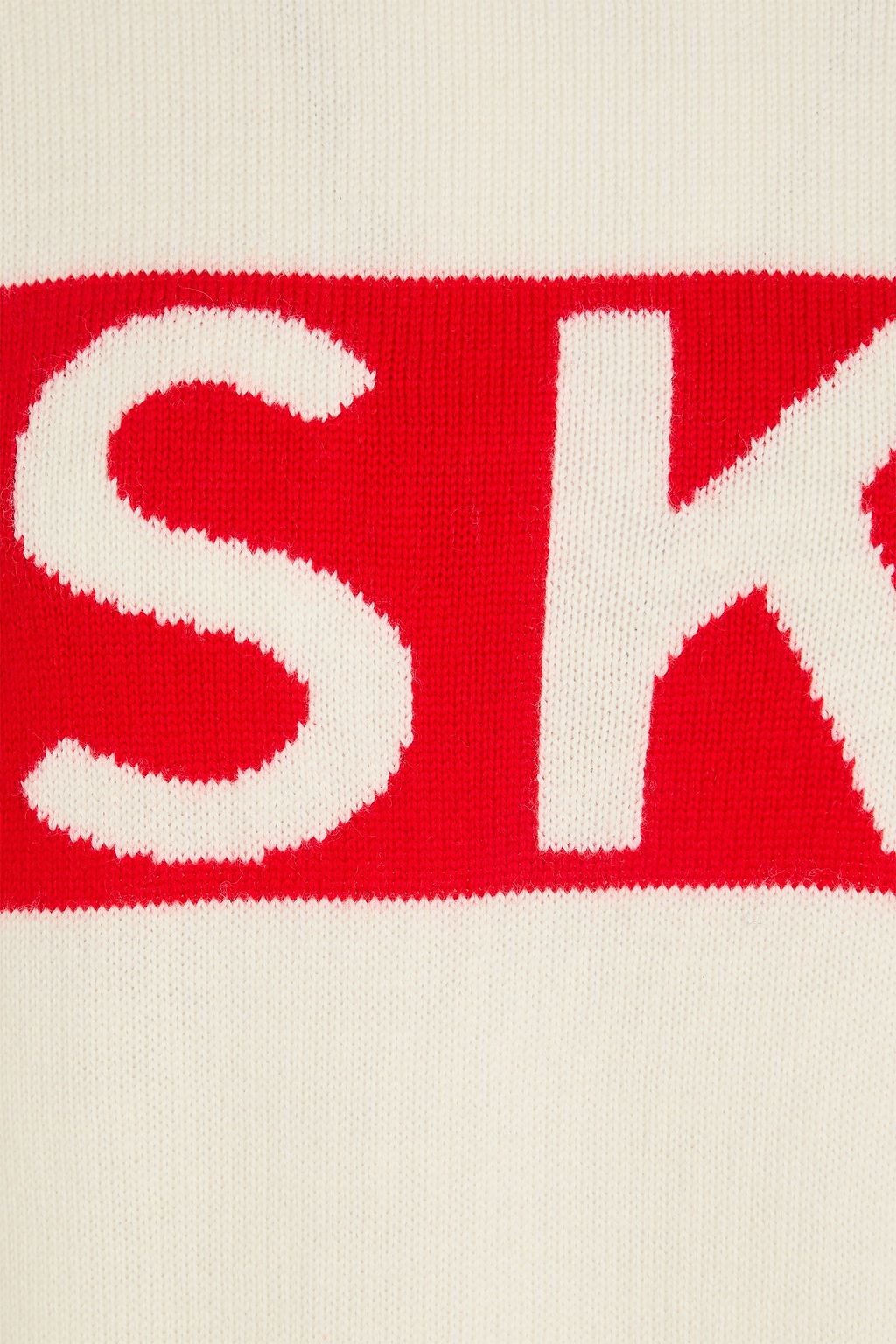 PERFECT MOMENT Intarsia merino wool turtleneck sweater