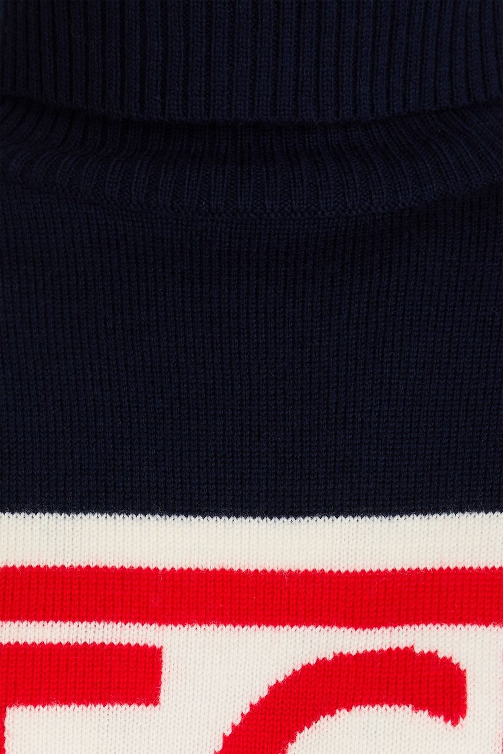 PERFECT MOMENT Schild intarsia merino wool turtleneck sweater