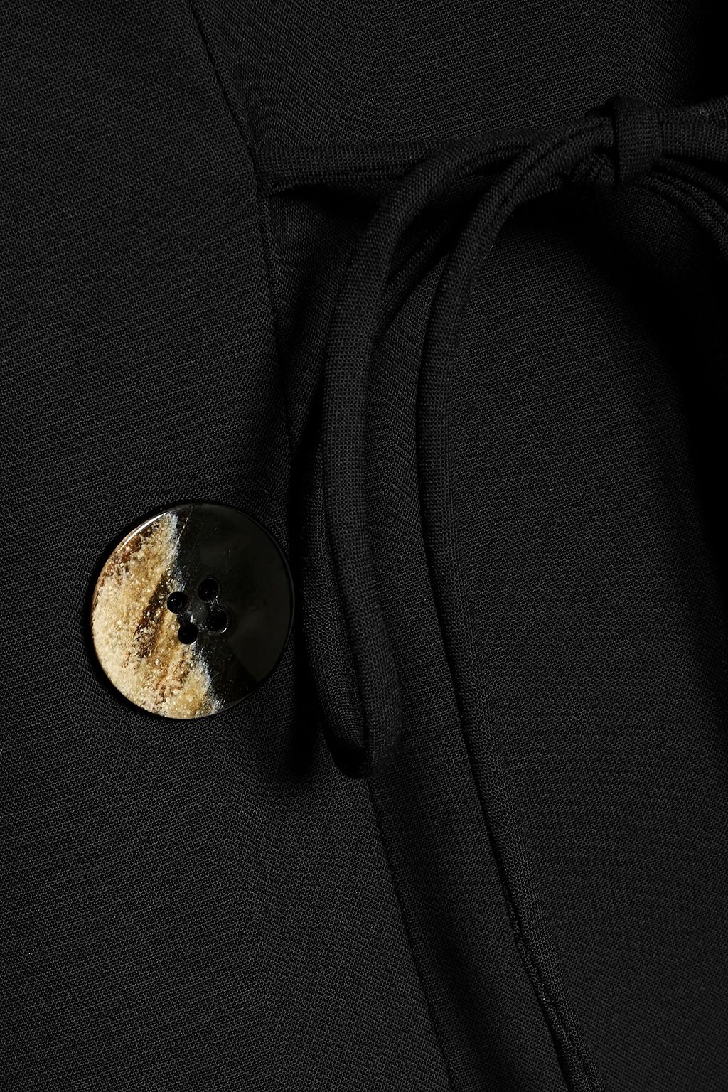 GANNI Double-breasted crepe blazer