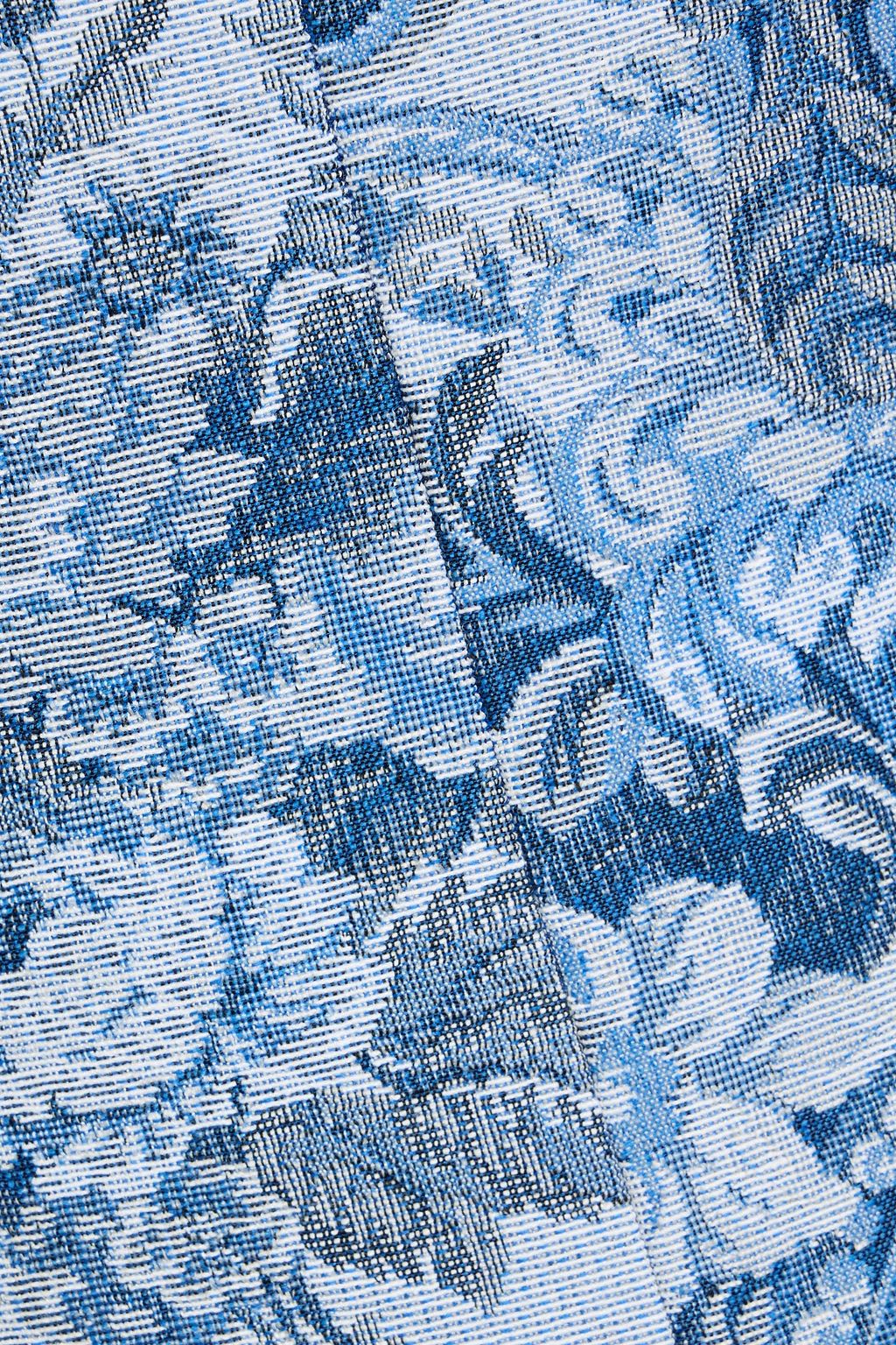 ALICE + OLIVIA Violet strapless jacquard mini dress