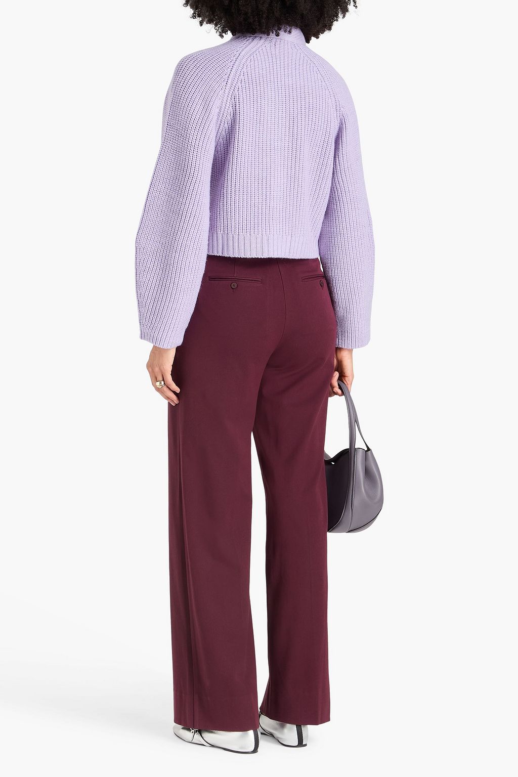 STAUD Mirabel cropped wool cardigan