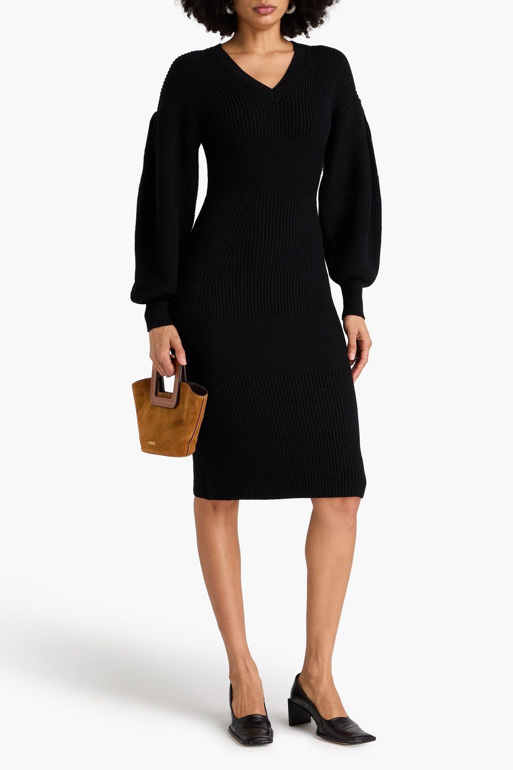 STAUD فستان "كارنيشن" من نسيج محبوك