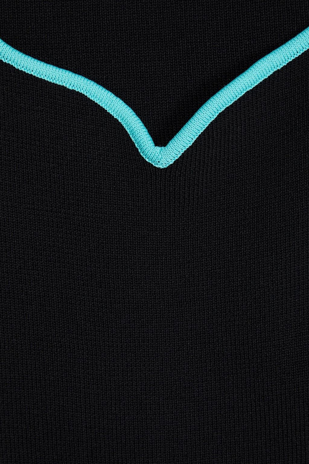 STAUD Clara cutout ribbed-knit top