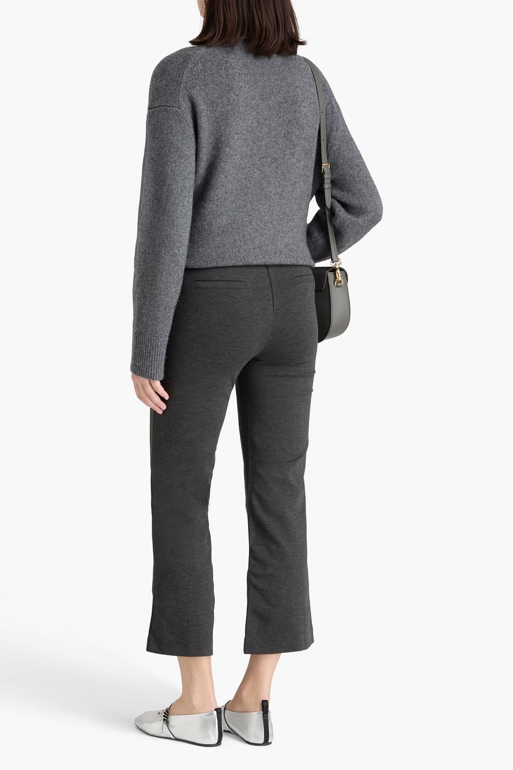 STAUD Knack cropped jersey straight-leg pants