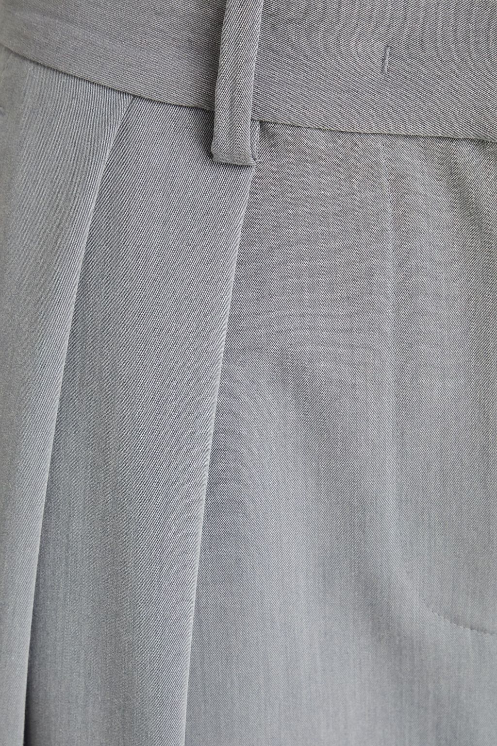 STAUD Luisa pleated twill wide-leg pants