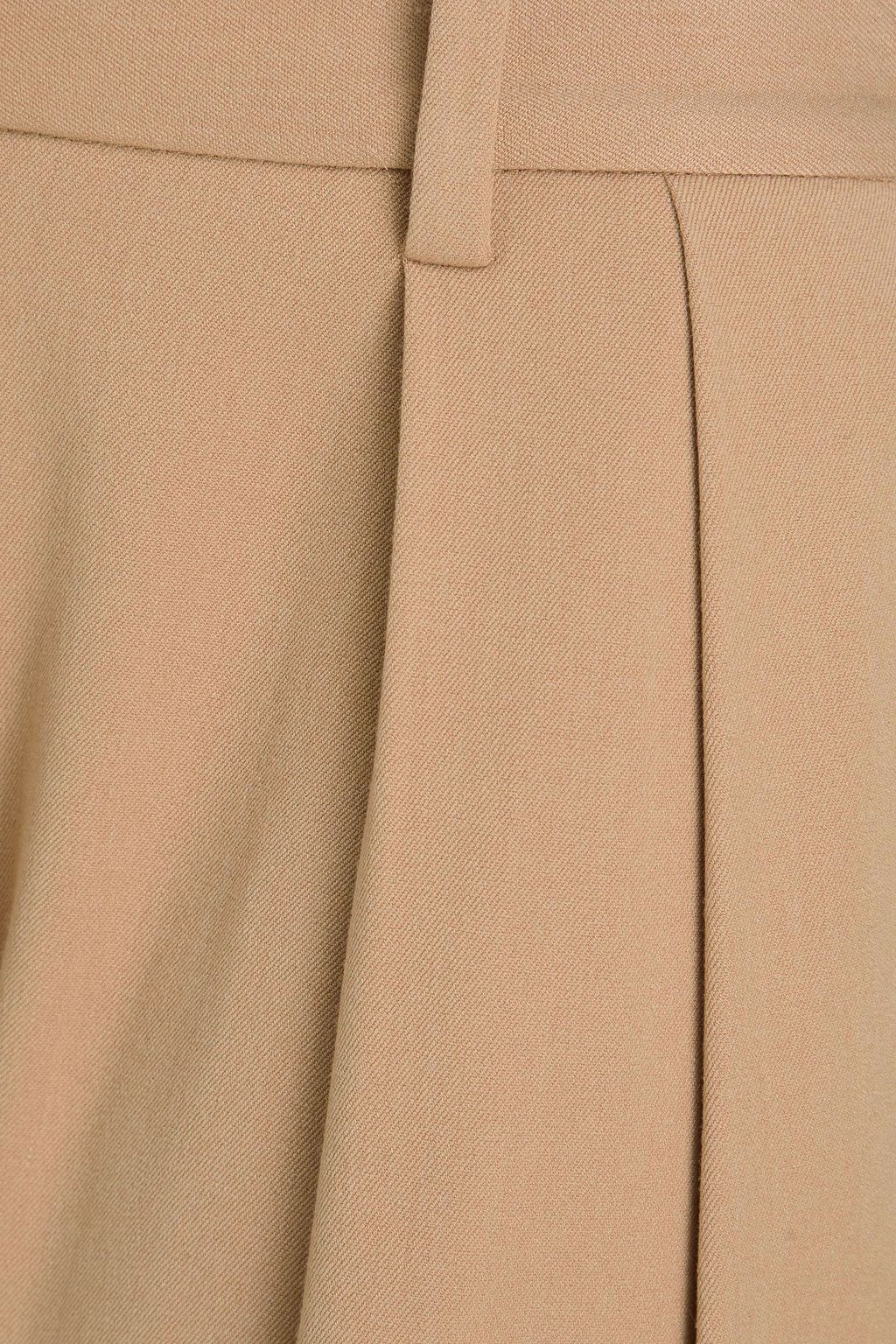 STAUD Luisa pleated twill wide-leg pants