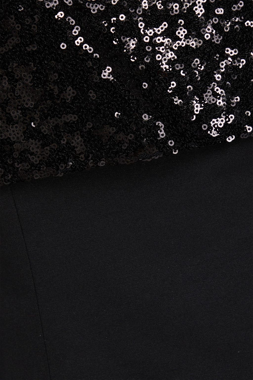 STAUD 오프 더 숄더 시퀸 장식 코튼 혼방 파유 탑