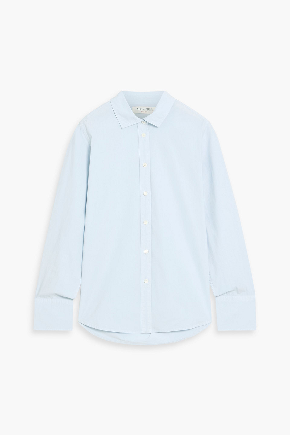 Alex Mill Val Cotton-poplin Shirt In Blue