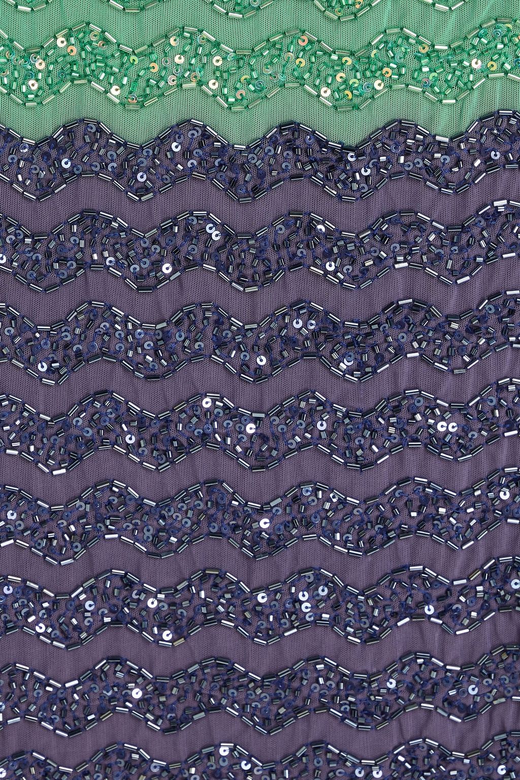 STAUD Le Sable embellished stretch-tulle mini dress