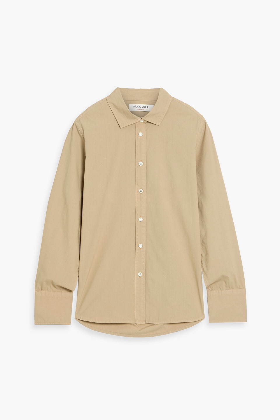 Alex Mill Val Cotton-poplin Shirt In Neutral