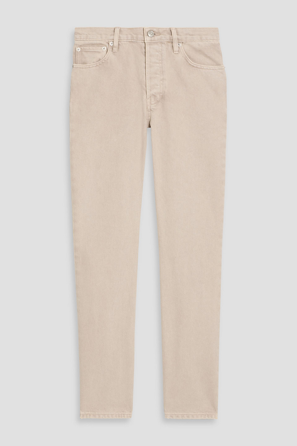 Alex Mill Jane Mid-rise Straight-leg Jeans In Neutral
